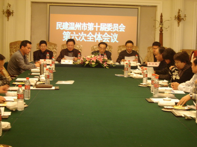 民建溫州市委會召開十屆六次全委會